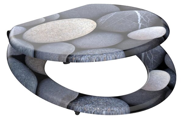 Eisl Sanitär WC sedadlo MDF Soft Close Grey Stones 80130