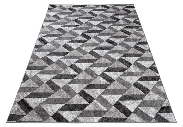 TA Koberec Q544D WHITE MAYA PP EYM Sivý Obdĺžnikový Rozmer: 80x150 cm