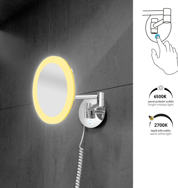 Nimco LED zrkadlo s nastaviteľ. teplotou svietivosti - ZK 20265P-26