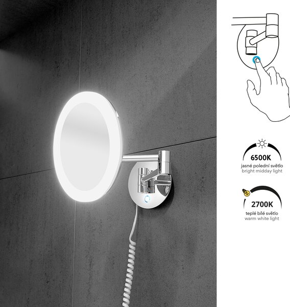Nimco LED zrkadlo s nastaviteľ. teplotou svietivosti - ZK 20265P-26