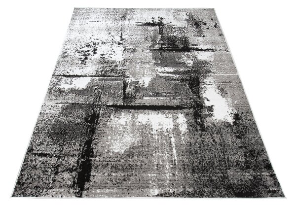 TA Koberec Q541D WHITE MAYA PP ESM Sivý Obdĺžnikový Rozmer: 80x150 cm
