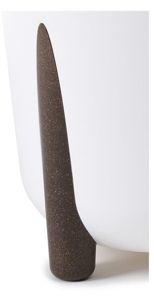 PLASTOVÝ KVETINÁČ MOSS ECO 25X26 CM BIELA