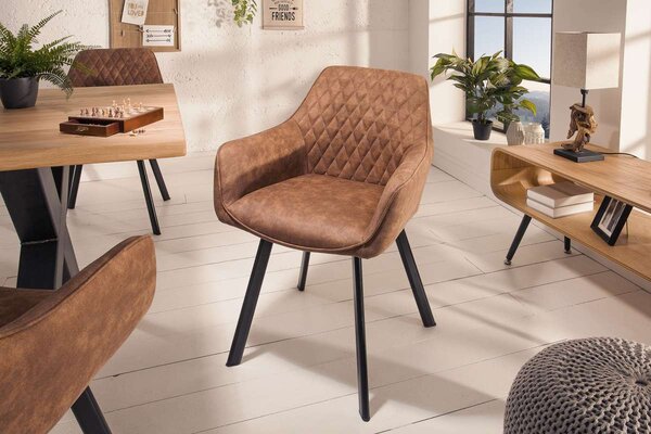 Dizajnová stolička Francesca, svetlohnedá - Skladom na SK