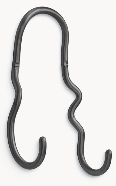 Ručne vyrobený mosadzný nástenný háčik Curvature