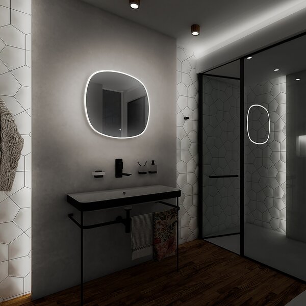 Nimco Oválne LED zrkadlo pr. 700 - ZP 27001R