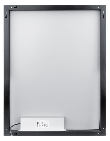 Nimco Čierne LED zrkadlo 600x600 - ZPC 13066-90
