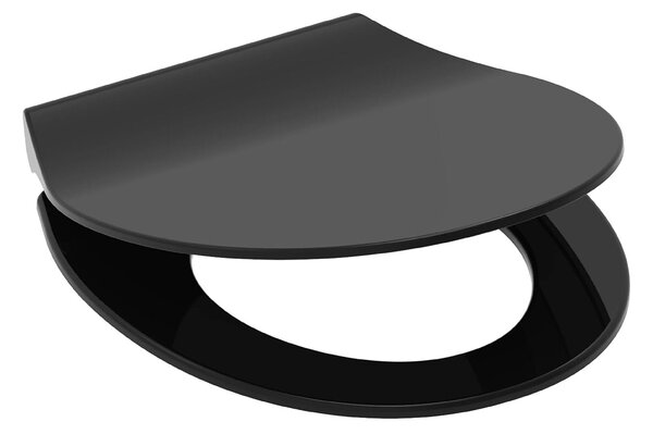 Eisl Sanitär WC sedátko Duroplast Soft Close Slim Black 82710