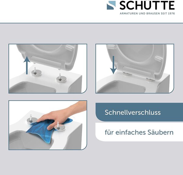 Eisl Sanitär WC sedátko Duroplast Soft Close Slim Black 82710