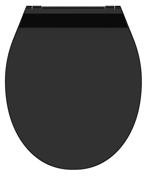 Eisl Sanitär WC sedátko Duroplast Soft Close Slim Black 82710