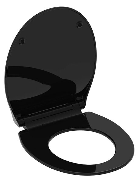 Eisl Sanitär WC sedátko Duroplast Soft Close Slim Black 82710