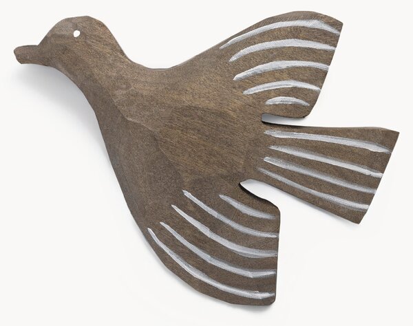 Detský ručne vyrobený drevený nástenný háčik Lola Bird