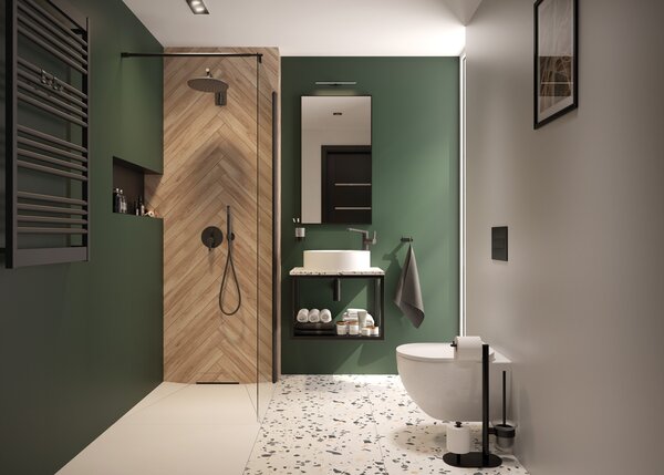 Deante Sprchová zastena Walk-In Kerria Plus 90 cm - KTS N39P - bez vaničky