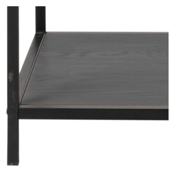 Čierna knižnica v dekore jaseňa 114x185 cm Seaford – Actona