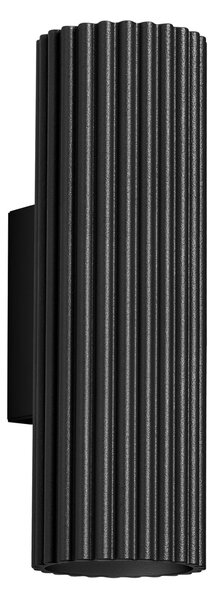 Nástenné svietidlo Karbon, 1x čierne kovové tienidlo, (20 cm)