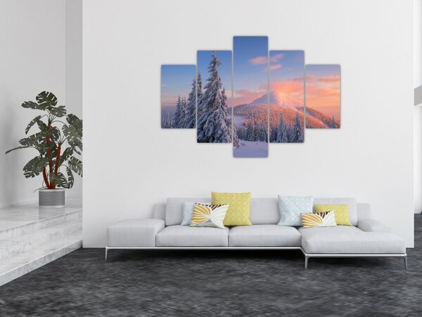Obraz - Zimná krajina (150x105 cm)
