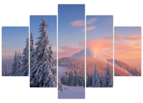 Obraz - Zimná krajina (150x105 cm)