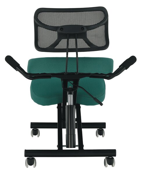 KONDELA Ergonomická kľakačka, zelená/čierna, RUFUS