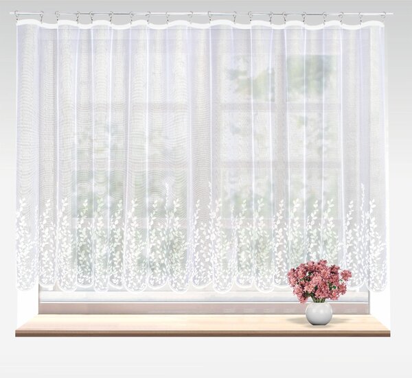 Záclona žakárová, Callisia metráž, biela 120 cm
