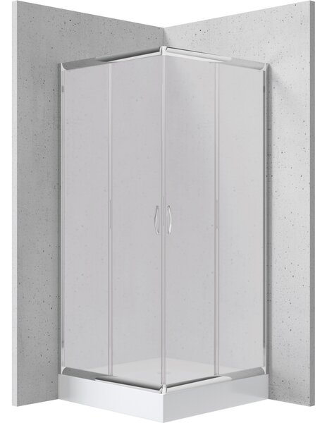 Deante Štvorcový sprchový kút Funkia 90x90 cm - KYC 641K - bez vaničky
