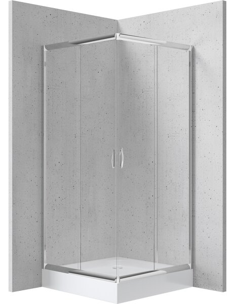 Deante Štvorcový sprchovací kút Funkia 90x90 cm - KYC 041K - bez vaničky