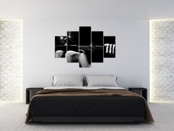 Obraz - Žena s mečom (150x105 cm)