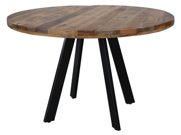 Okrúhly jedálenský stôl Thunder, 120 cm, mango