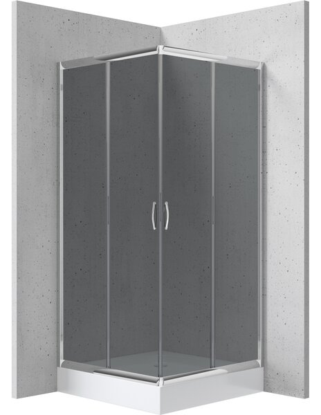Deante Štvorcový sprchovací kút Funkia 80x80 cm - KYC 442K - bez vaničky