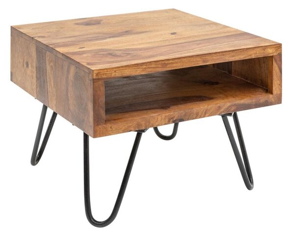 Odkladací retro stolík Shayla, 45 cm, sheesham