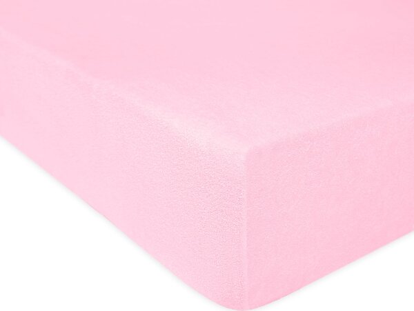 DETSKÉ FROTÉ PRESTIERADLO 005 60X120 CM SVETLORUŽOVÉ