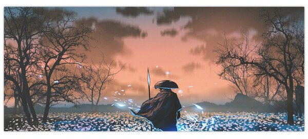 Obraz - Ilustrácia bojovníka (120x50 cm)