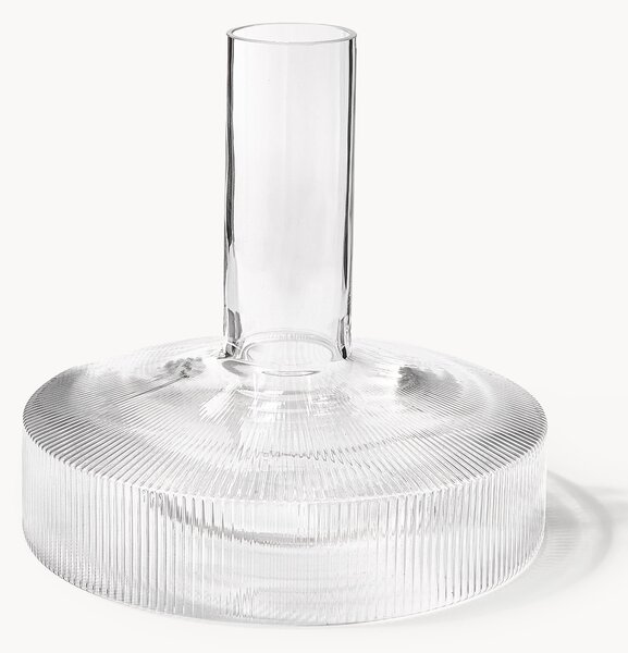 Ručne fúkaný dekantér's reliéfnou štruktúrou Ripple, 1,1 l