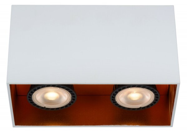 Lucide 22966/02/31 stropné bodové svietidlo Bido 2x50W | GU10 - biela, stmievateľná
