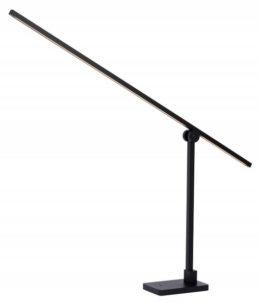 Lucide 23650/12/30 LED stolná lampička Agena 1x15W | 285lm | 2700K - čierna, stmievateľná, pohybový senzor