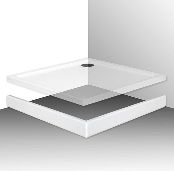 Roth Krycí panel FLAT KVADRO štvorec ROTH-Variant: rozmery: 80x80 cm, orientácia: Uni - (FLAT KVADRO panel 800 - 8010085)