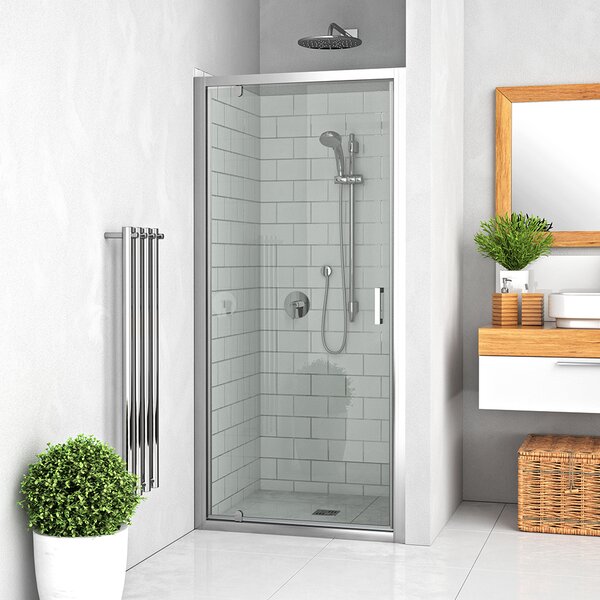 Roth Jednokrídlové sprchové dvere LLDO1 pre inštaláciu do niky - bez vaničky ROTH-Variant: šírka: 70 cm, orientácia: univerzálna - (LLDO1 700 - 551-7000000-00-02), ROTH-Profily: profily: brillant, výplň: transparent