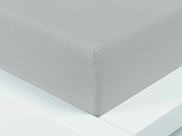 XPOSE® Detská jersey plachta Exclusive - svetlo sivá 80x160 cm