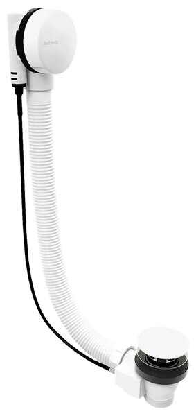 Polysan Polysan, MARBLE vaňová súprava s bovdenom, dĺžka 800mm, biela, 11042.10
