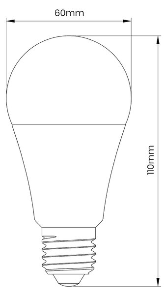 LED žiarovka E27 RGB 10w 935 lm s ovládačom