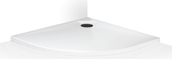 Roth Štvrťkruhová sprchová vanička z liateho mramoru MARMO NEO ROUND ROTH-Variant: rozmery: 80x80 cm - (MARMO NEO ROUND 800 - MAN RO 080080 2E)