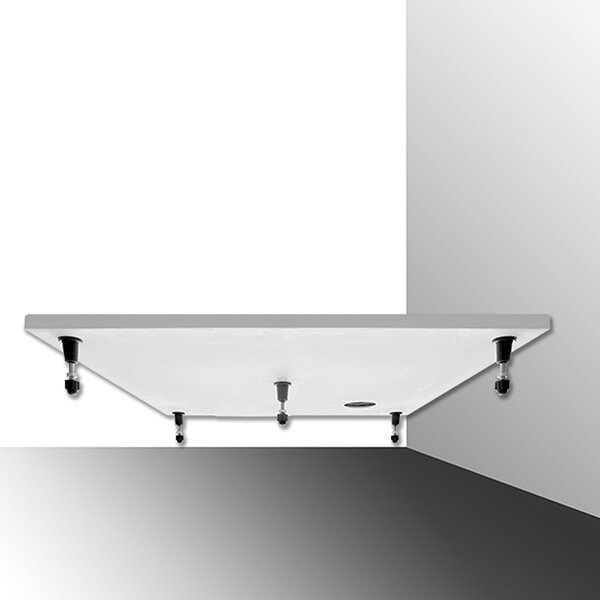 Roth Obdĺžniková sprchová vanička z liateho mramoru RECTAN-M ROTH-Variant: rozmery: 90x80 cm - (RECTAN-M 900x800 - 8000450)