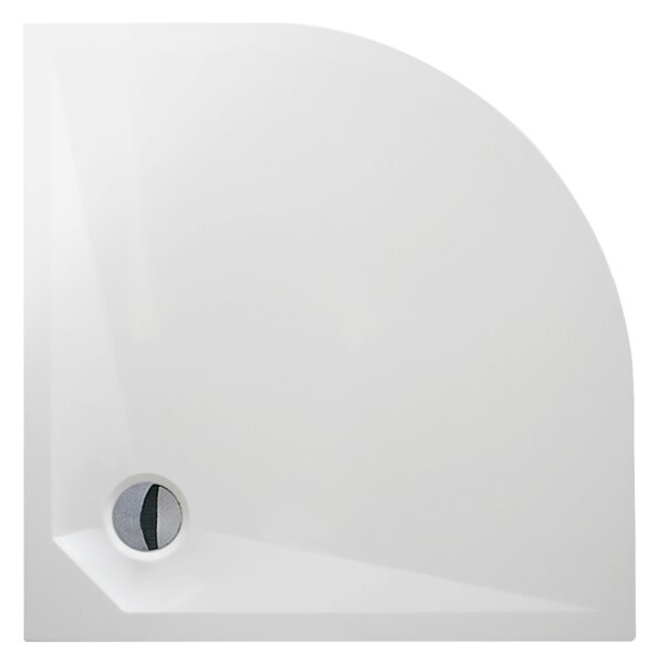 Roth Štvrťkruhová sprchová vanička z liateho mramoru MARMO NEO ROUND ROTH-Variant: rozmery: 80x80 cm - (MARMO NEO ROUND 800 - MAN RO 080080 2E)