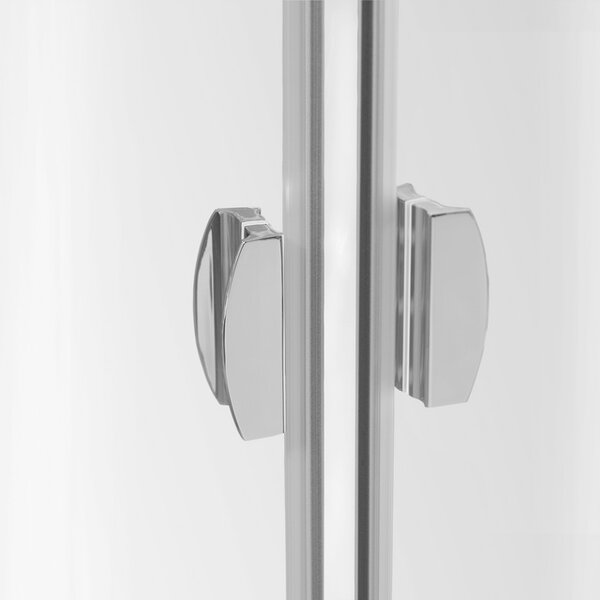 Roltechnik Outlet Štvrťkruhový sprchový kút MR2 - bez vaničky ROTH-Variant: rozmery: 80x80 cm - (MR2/80x80 - 544-800R55N-00-02), ROTH-Profily: profily: brillant, výplň: transparent