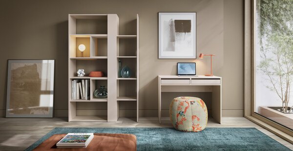 REGÁL, kašmírová, 82-146/180/35 cm Modern Living - Regály