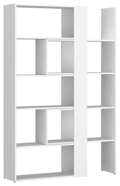REGÁL, biela, 82-146/180/35 cm Modern Living - Regály
