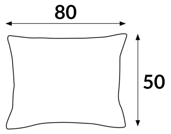 SATÉNOVÁ OBLIEČKA NA VANKÚŠ 50X80 CM ŽLTÁ