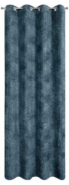 ZATEMŇOVACÍ ZÁVES NA KRÚŽKOCH ALETA 135X250 CM TMAVOMODRÁ