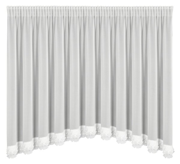 ZÁCLONA NA PÁSKE LUISA 400X160 CM BIELA