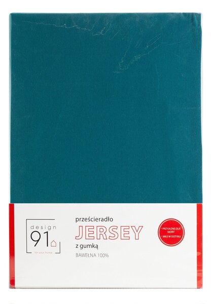 JERSEY PRESTIERADLO 90X200 CM, VÝŠKA 25 CM TYRKYSOVÉ