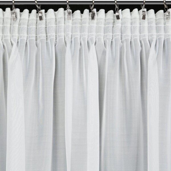 ZÁCLONA NA PÁSKE LUCY 350X150 CM BIELA