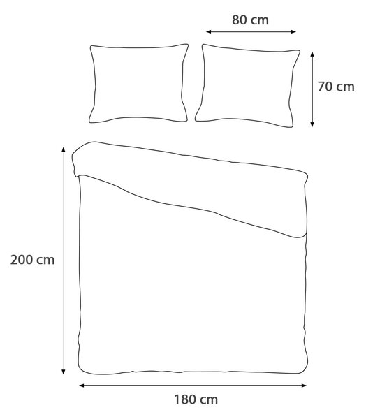 SATÉNOVÉ OBLIEČKY SATYNLOVE EXCLUSIVE CIZGILI 180X200 CM, 2KS 70X80 CM SIVÉ